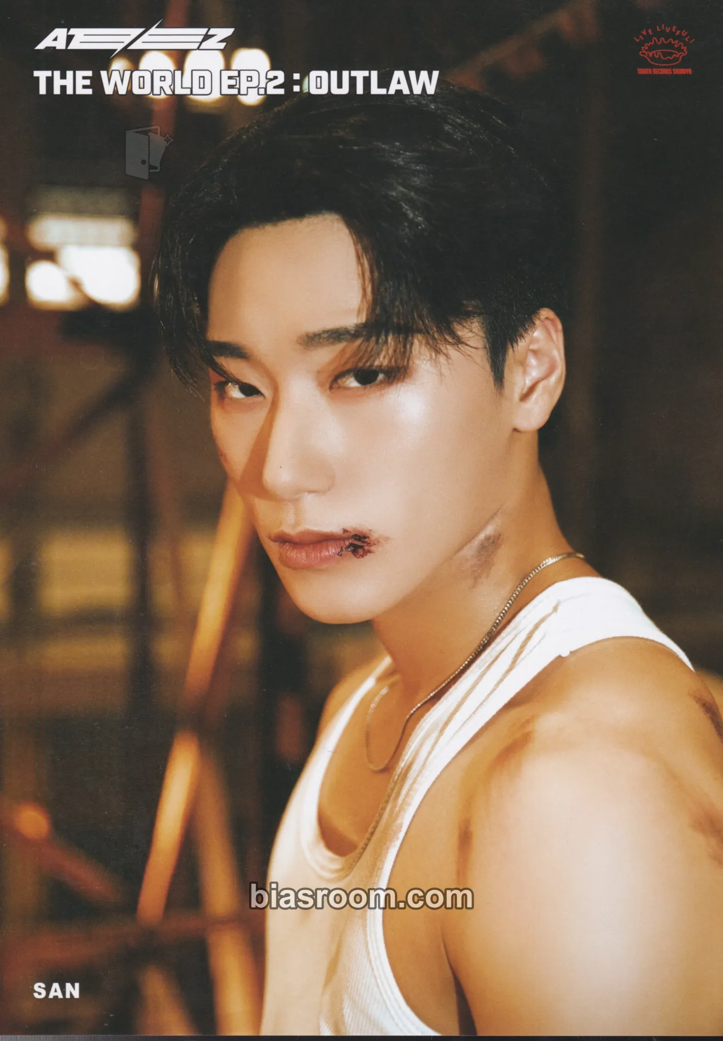 San THE WORLD EP.2 : OUTLAW Photocard - ATEEZ - ATEEZ K-pop photocard