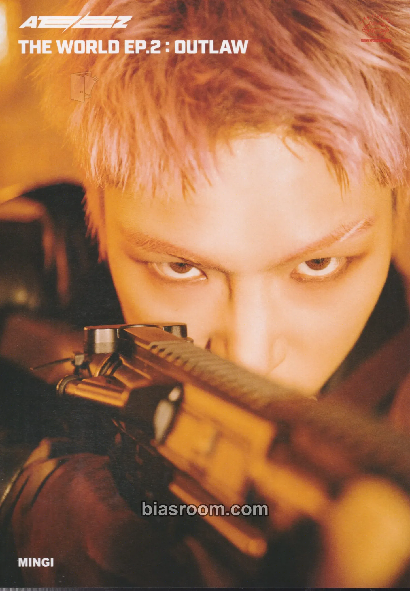 Mingi THE WORLD EP.2 : OUTLAW Photocard - ATEEZ - ATEEZ K-pop photocard