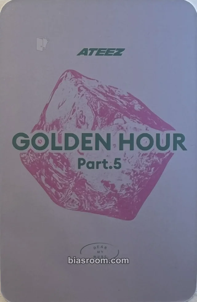 ATEEZ - Yunho - GOLDEN HOUR : Part.5 Album dear my muse (dmm) lucky draw (LD) digipack version back