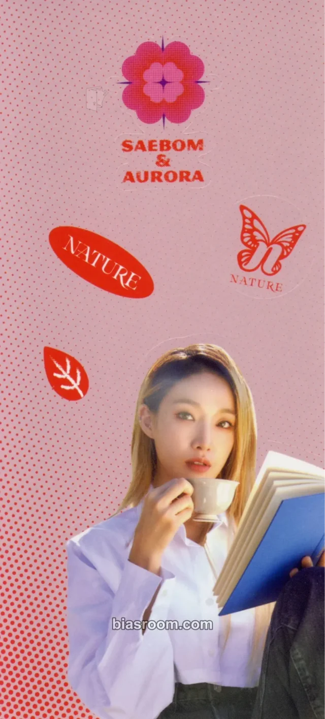 Nature - Saebom - NATURE WORLD : CODE W Album album inclusion sticker sheet