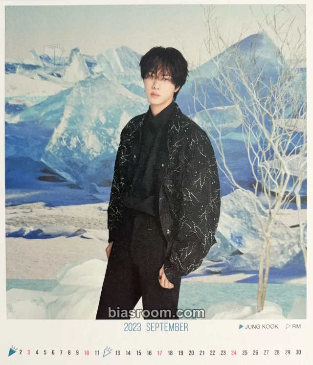 BTS - Jin - D'FESTA Exhibition Event desk calendar version postcard double-sided japanese version