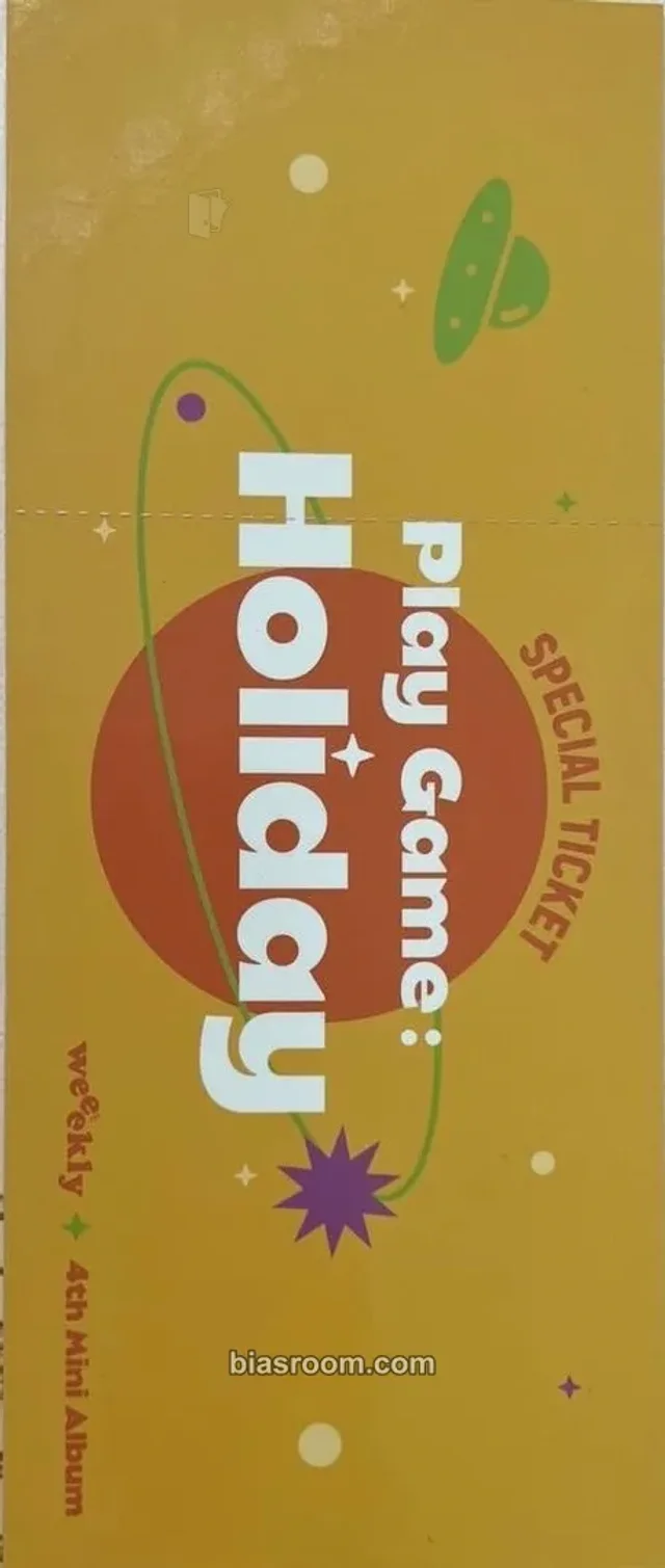 Weeekly - Play Game : Holiday Album first press only ticket
