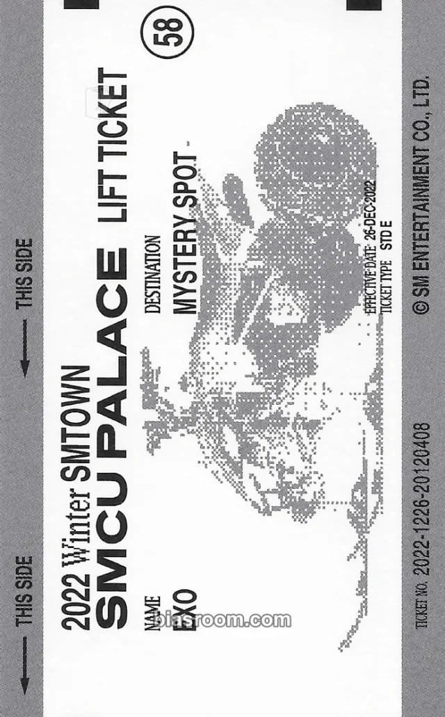 EXO 2022 Winter SMTOWN : SMCU Palace K-pop photocard