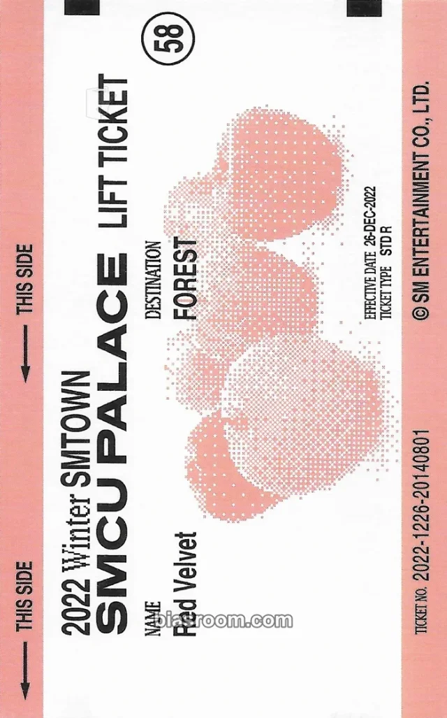 Red Velvet 2022 Winter SMTOWN : SMCU PALACE K-pop photocard