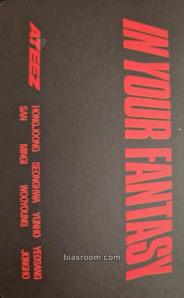 ATEEZ - Yunho - In Your Fantasy in Incheon DVD/Playcode Other dvd/blu-ray photocard kq shop pob (pre-order benefit) back