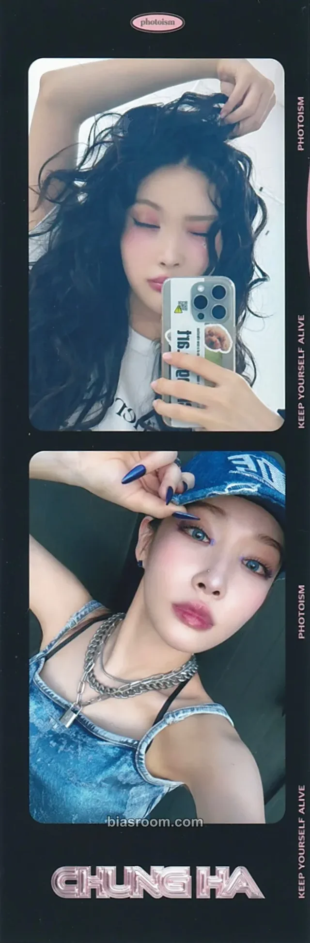 Chung Ha - Chung Ha - Algorithm Album photo strip photoism 2 cut photo