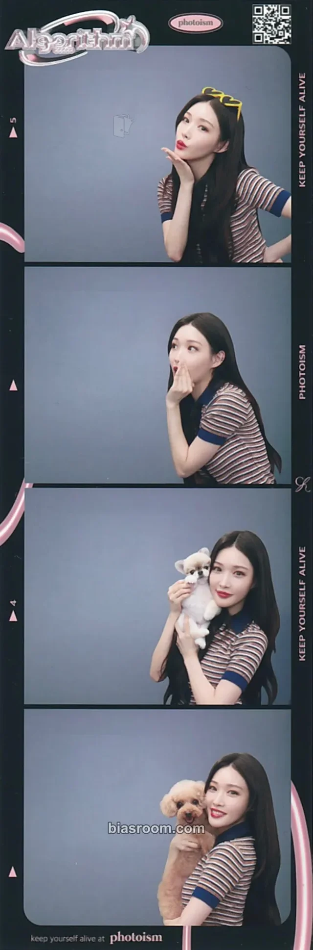 Chung Ha - Chung Ha - Algorithm Album 4 cut photo photo strip photoism