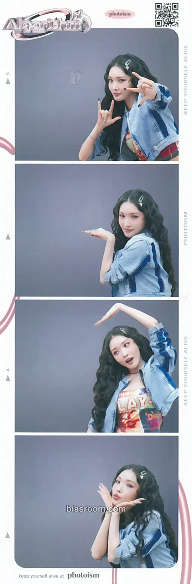 Chung Ha - Chung Ha - Algorithm Album 4 cut photo photo strip photoism