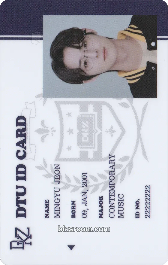 Mingyu 2023 FAN CON - Welcome to DTU Photocard - DKZ - DKZ K-pop photocard