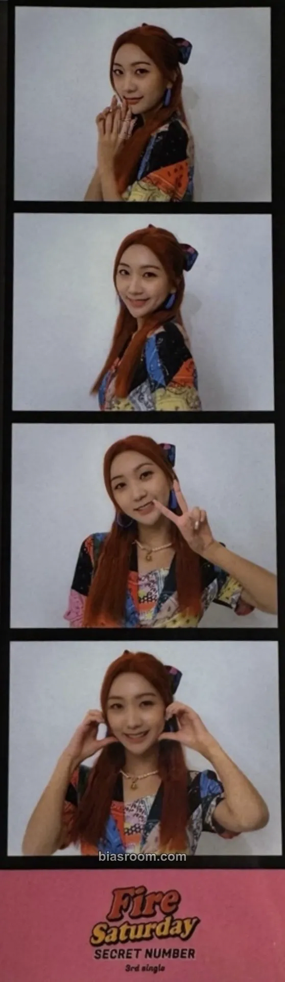 Minji Fire Saturday Photocard - Secret Number - Secret Number K-pop photocard