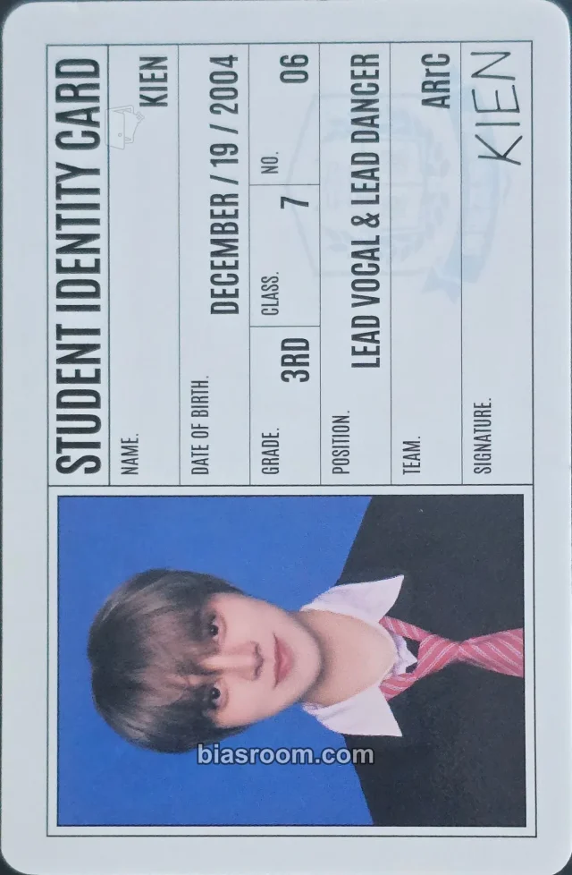 ARrC - Kien - HOPE Album album photocard id card