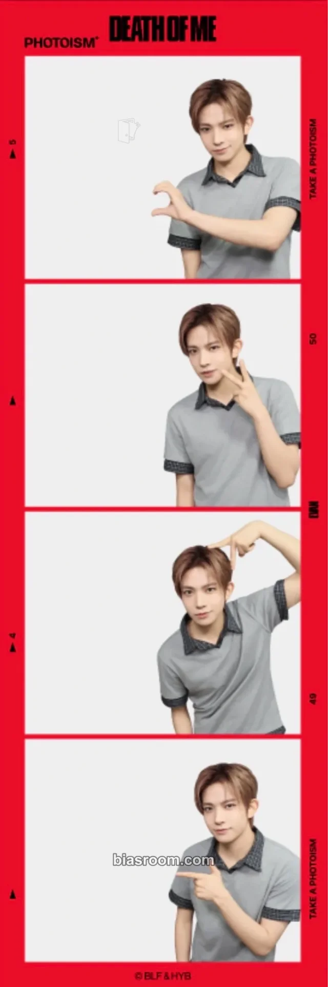 EVAN - Evan (Heeseung) - DEATH OF ME Album 4 cut photo photo strip photoism