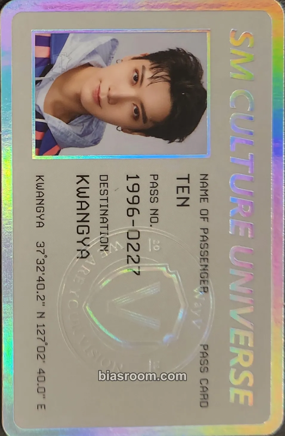 Ten 2022 SMTOWN LIVE: SMCU EXPRESS Photocard - NCT - NCT K-pop photocard