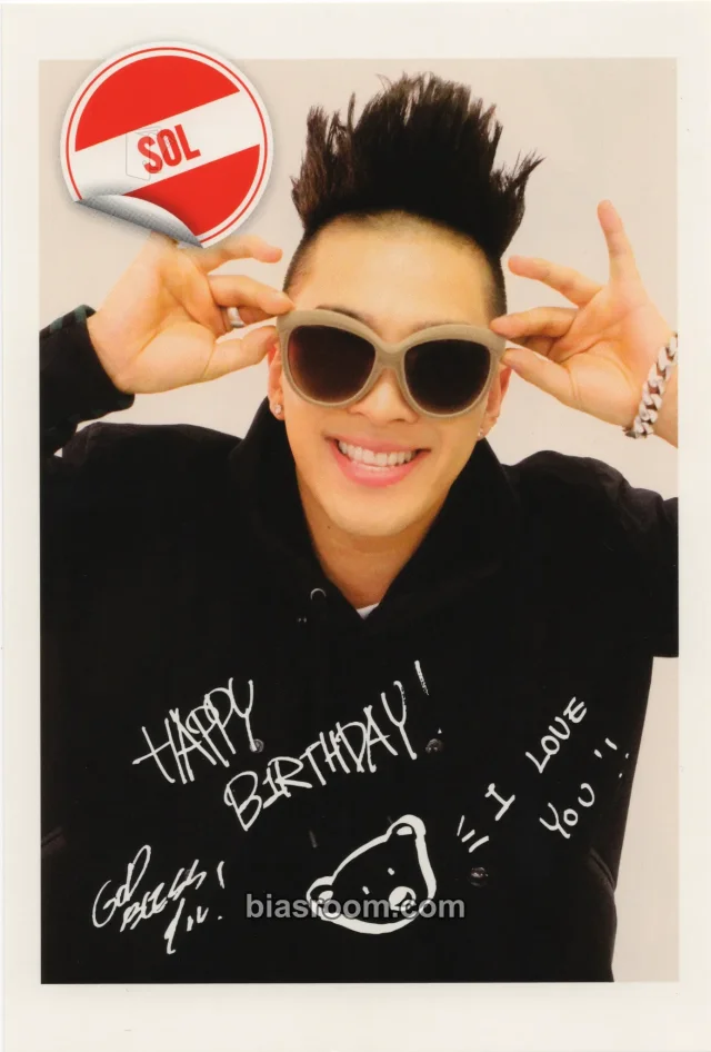 BIGBANG - Taeyang - Alive Tour Event birthday card japan fanclub benefit