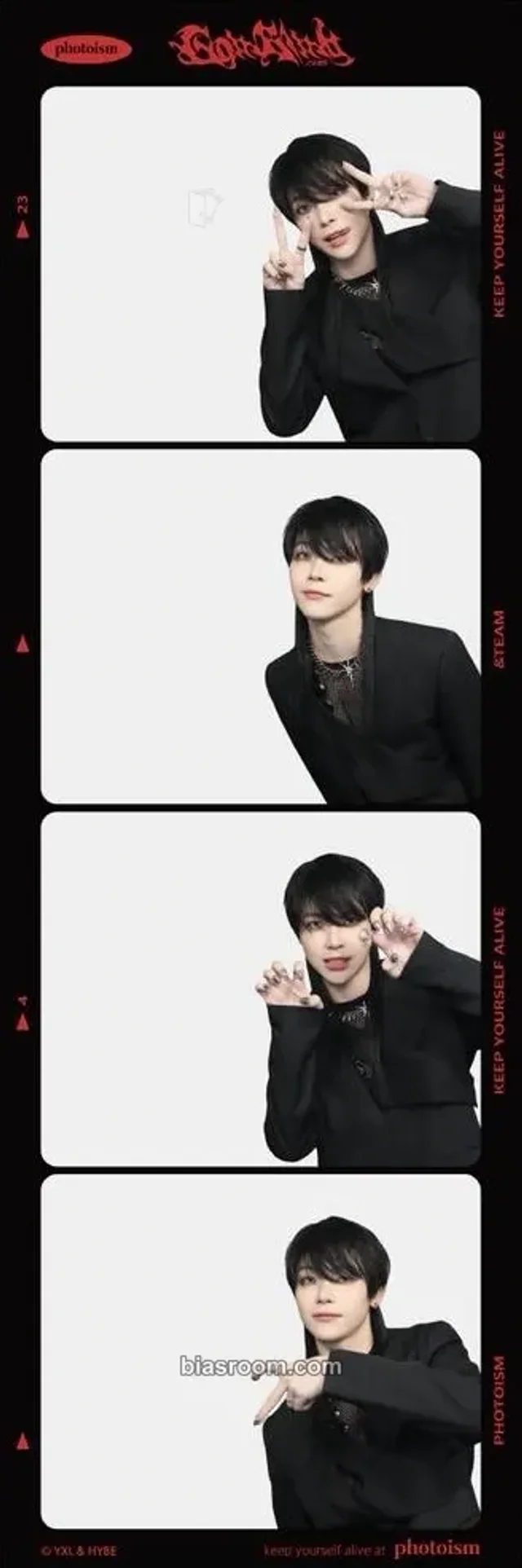 &TEAM - Nicholas - Go in Blind - EP Album 4 cut photo photo strip photoism