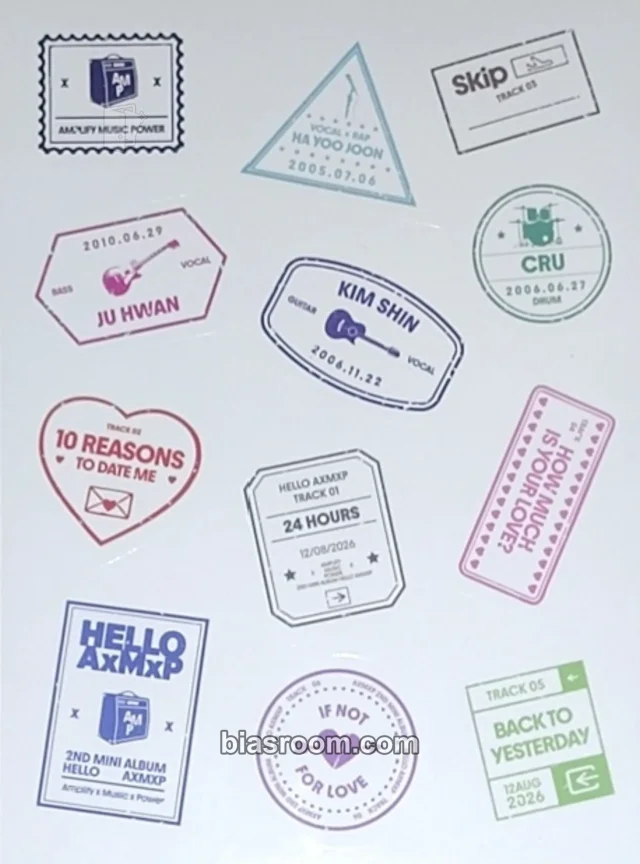 AxMxP  - HELLO AxMxP Album album inclusion again version sticker sheet