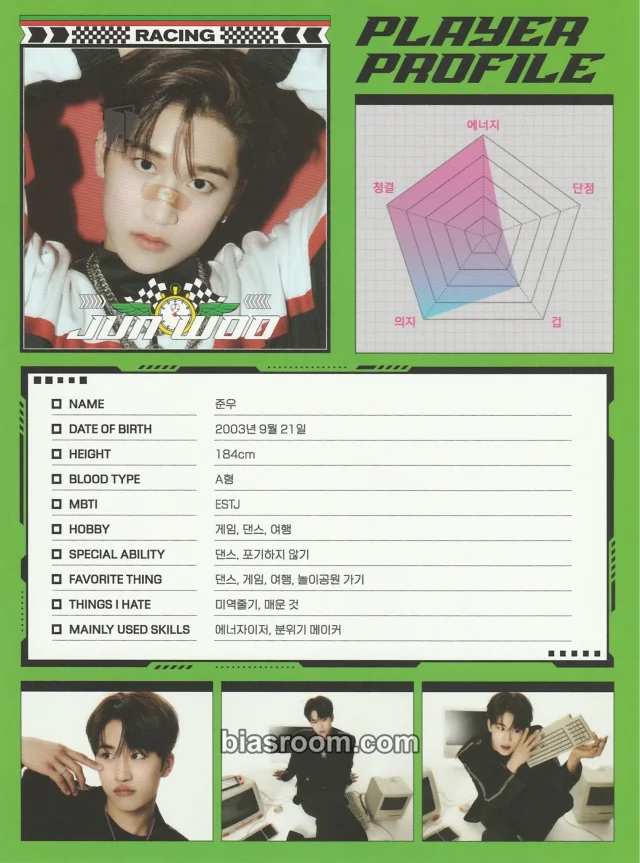 LUN8 - Junwoo - Continue? Album album inclusion large postcard non-standard size i version