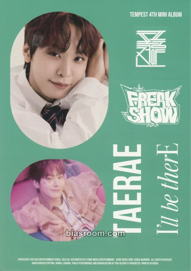 Tempest - Taerae - THE CALM BEFORE THE STORM Album before version album inclusion sticker sheet non-standard size