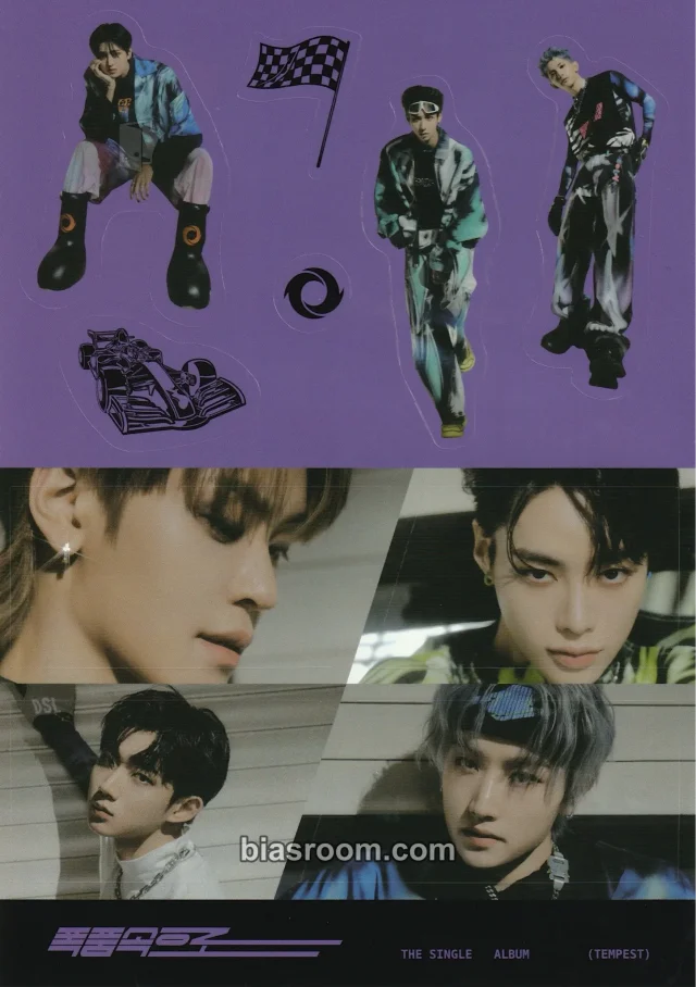 Tempest - Into The Storm Album album inclusion sticker sheet non-standard size engine version