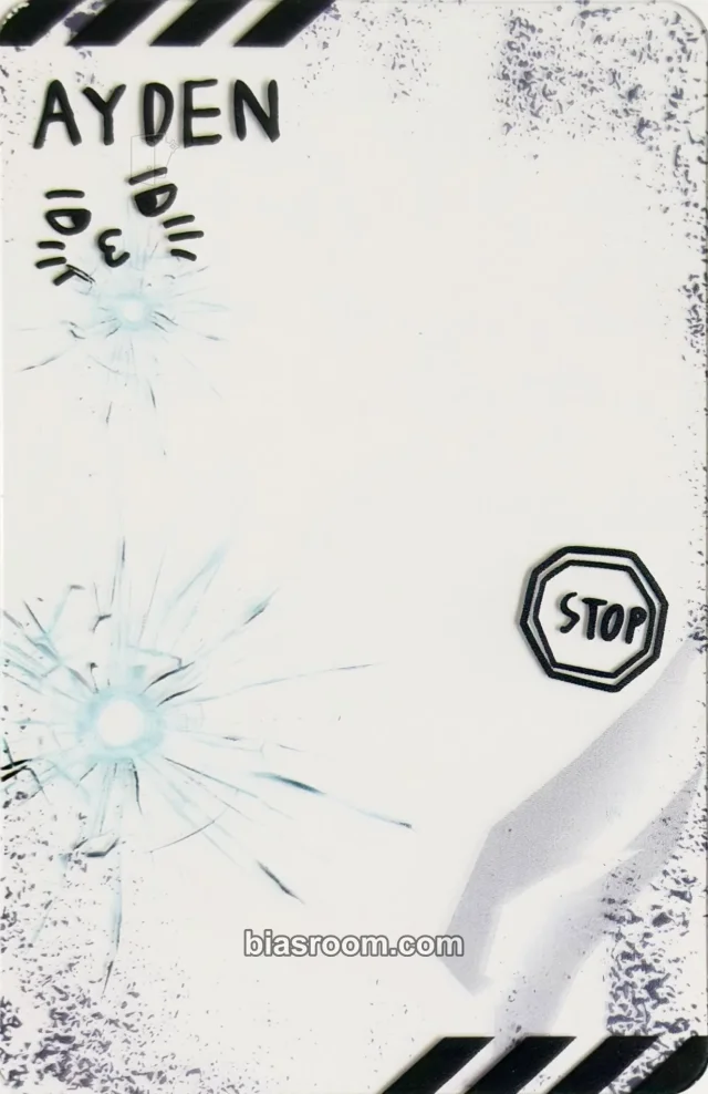 EPEX - Ayden - Prelude of Anxiety Chapter 2. 'Can We Surrender?' Album frame photocard transparent/translucent