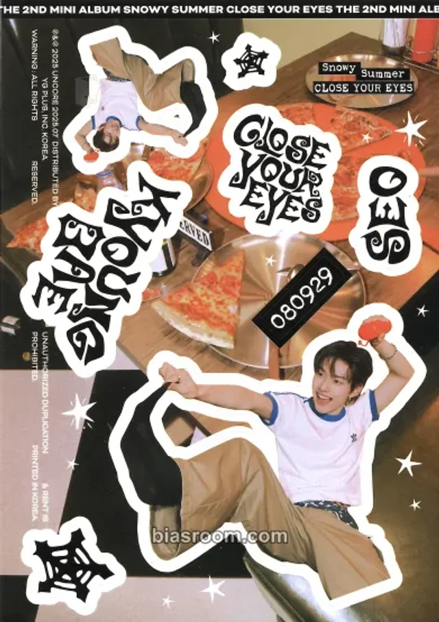 CLOSE YOUR EYES - Seo Kyoungbae - Snowy Summer Album album inclusion sticker sheet sticker