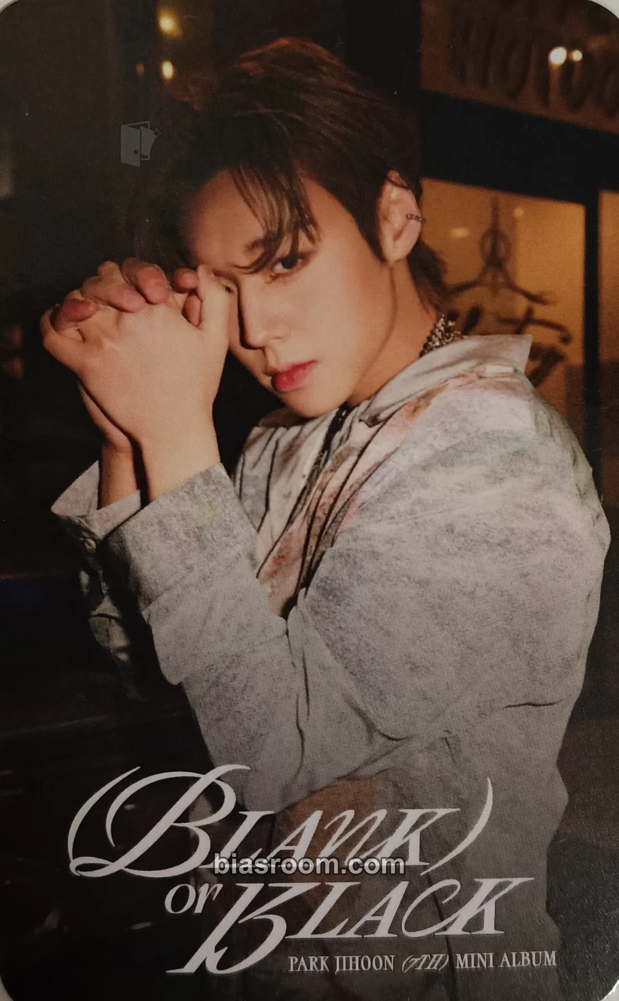 Jihoon Blank or Black Photocard - Park Jihoon - photocard K-pop di Park Jihoon