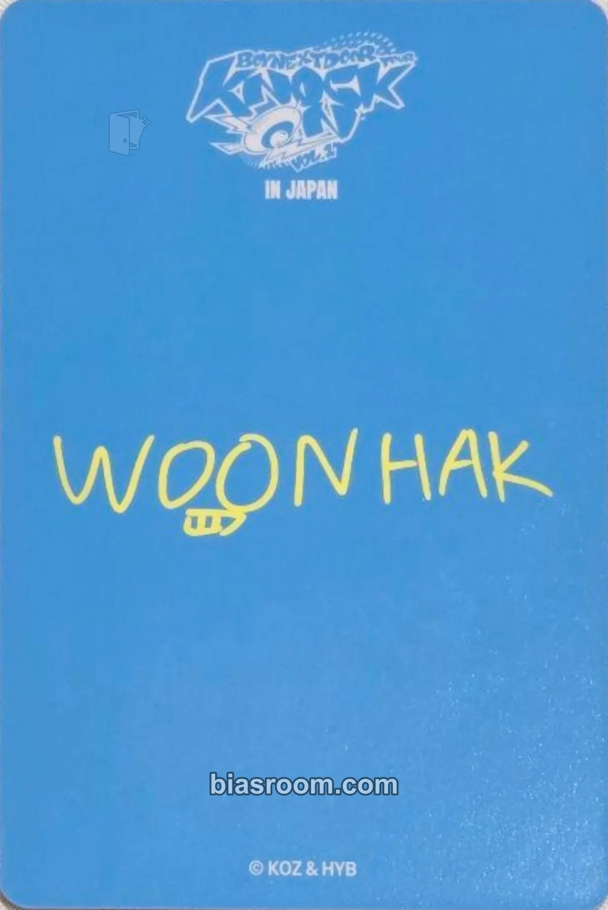 Woonhak Knock On Vol.1 Tour 小卡- BOYNEXTDOOR | Bias Room