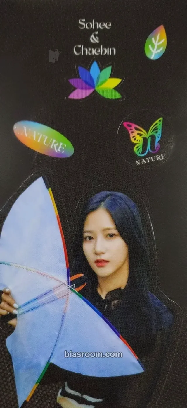 Nature - Chaebin - NATURE WORLD : CODE W Album album inclusion sticker sheet