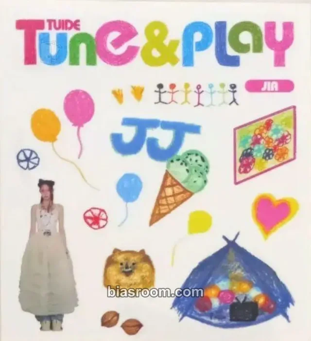 TUIDE - Jia - TUNE & PLAY Album special version album inclusion sticker sheet