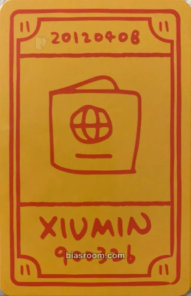 EXO - Xiumin - EXO's 11th Debut Anniversary MD Other merch photocard 11th anniversary talisman/lucky card photocard set