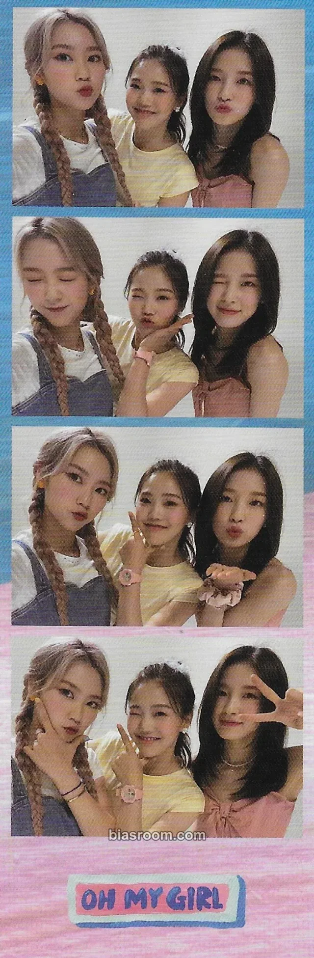 OH MY GIRL - Jiho & Hyojung & Arin - Dear OHMYGIRL Album fansign photo strip 4 cut photo event