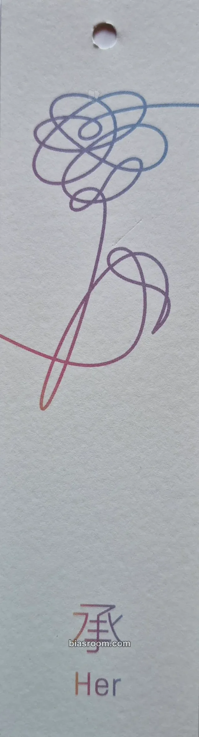 BTS - Love Yourself: Her Album vinyl version album inclusion bookmark