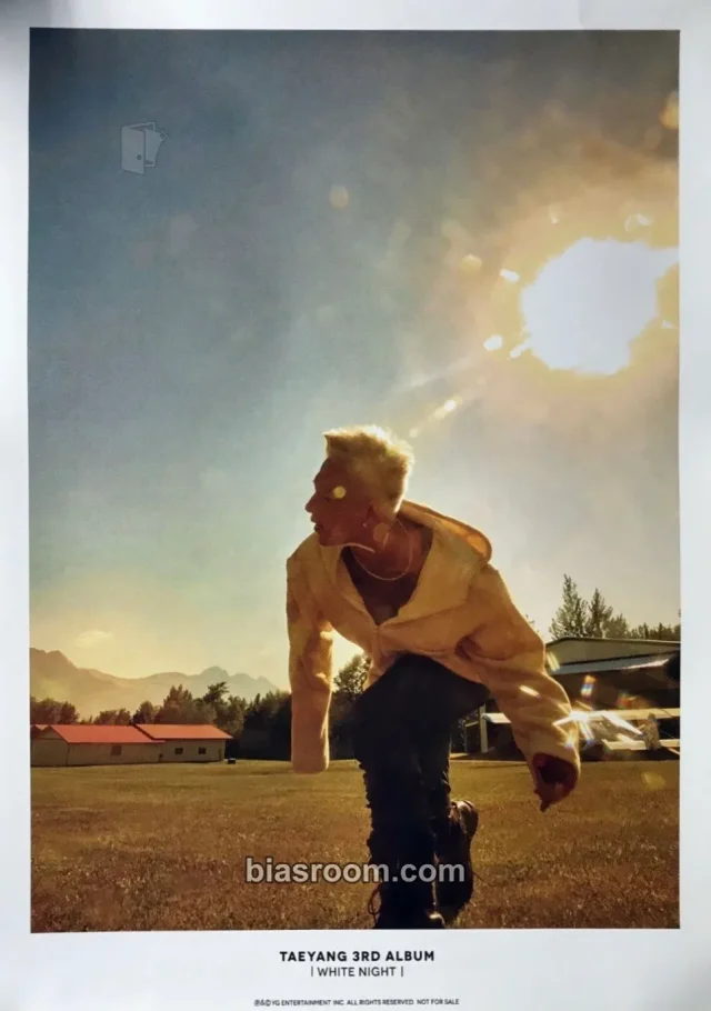 BIGBANG - Taeyang - White Night (Taeyang Solo) Album album inclusion poster first press only