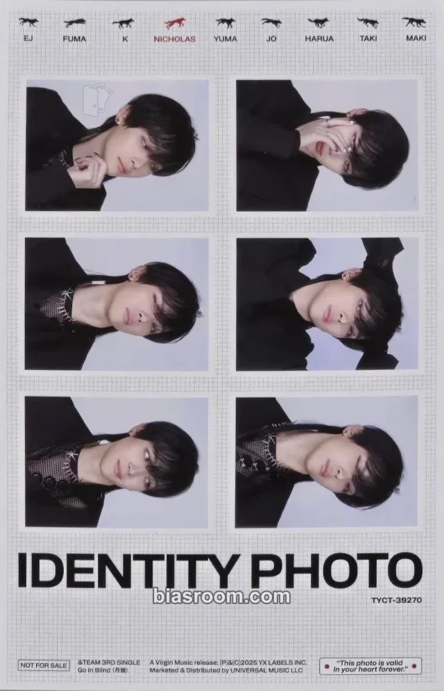 Nicholas &TEAM Go in Blind - EP K-pop photocard
