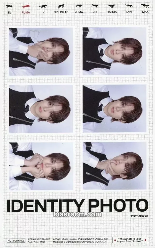 Fuma &TEAM Go in Blind - EP K-pop photocard