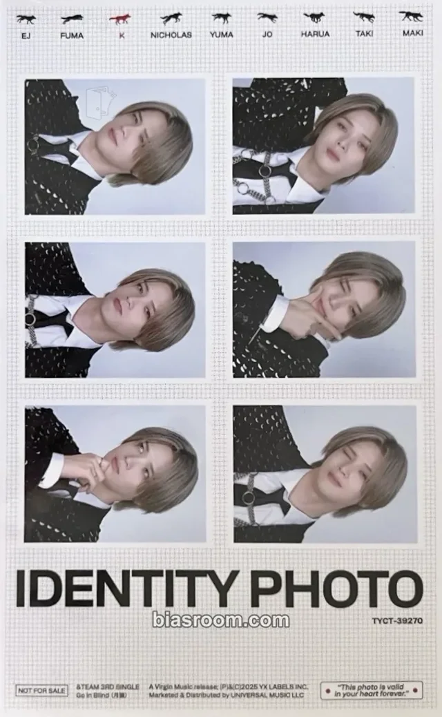 K &TEAM Go in Blind - EP K-pop photocard