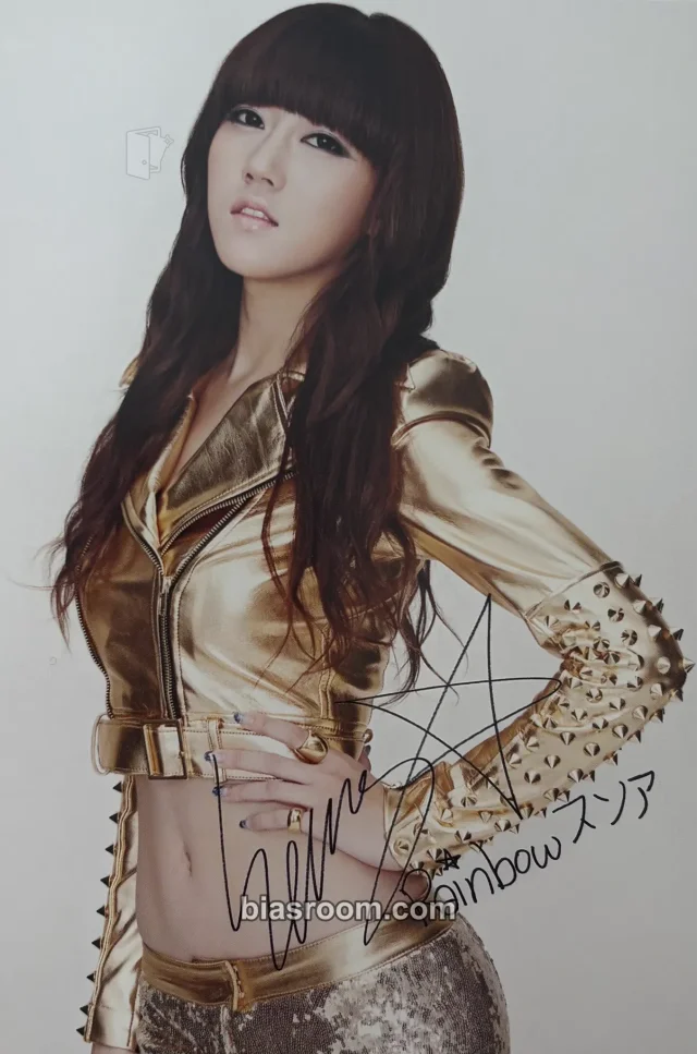 Rainbow - Seungah - Mach (Japanese Version) Album postcard item set printed signature