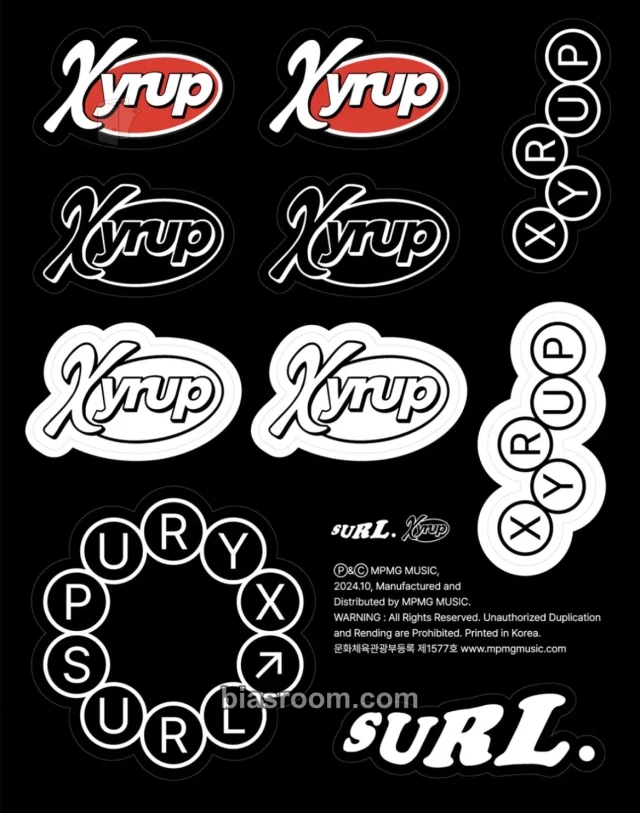 SURL - XYRUP Album sticker sheet album inclusion cd version