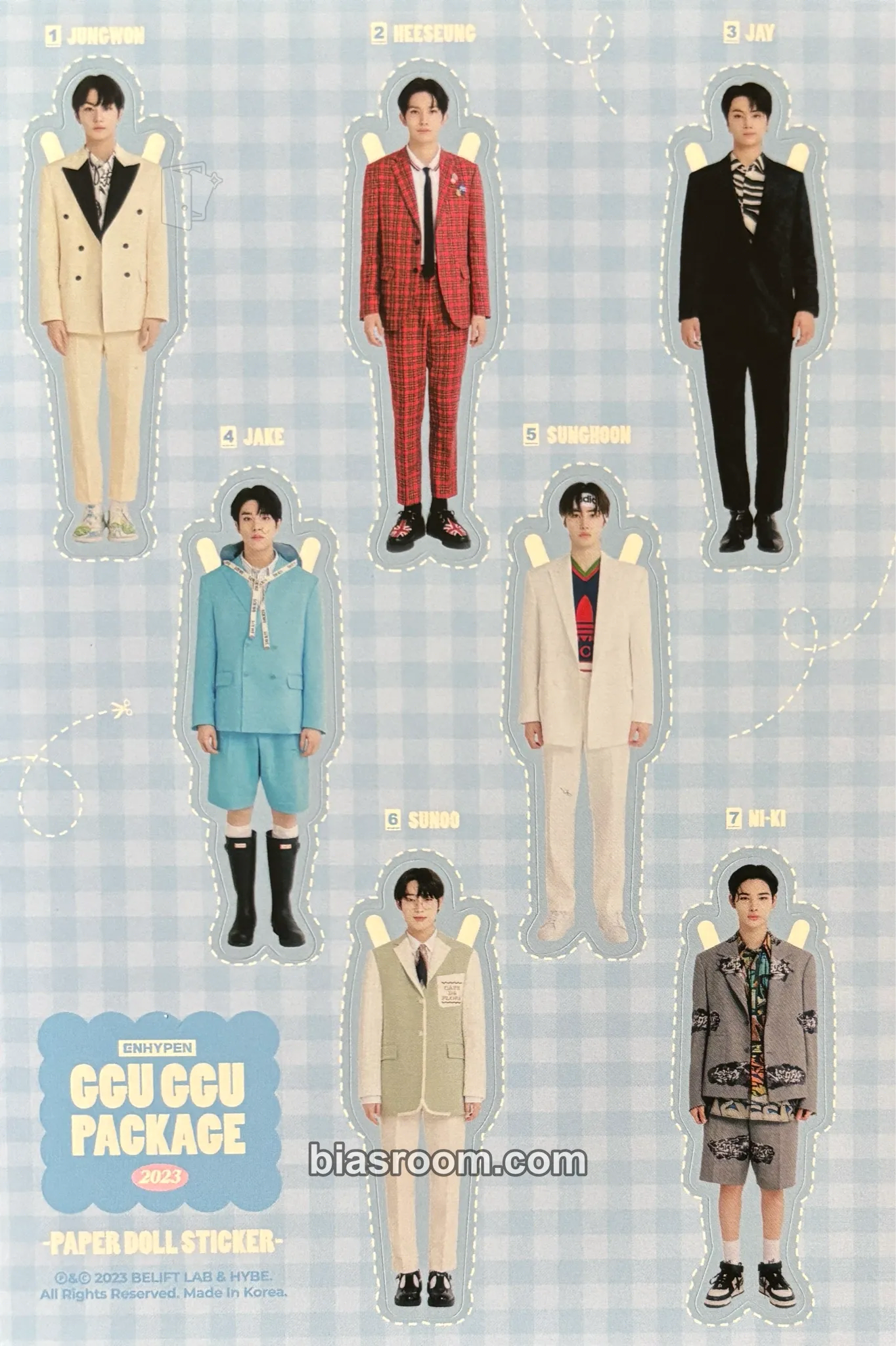 2023 GGU GGU Package Photocard - ENHYPEN - ENHYPEN K-pop photocard