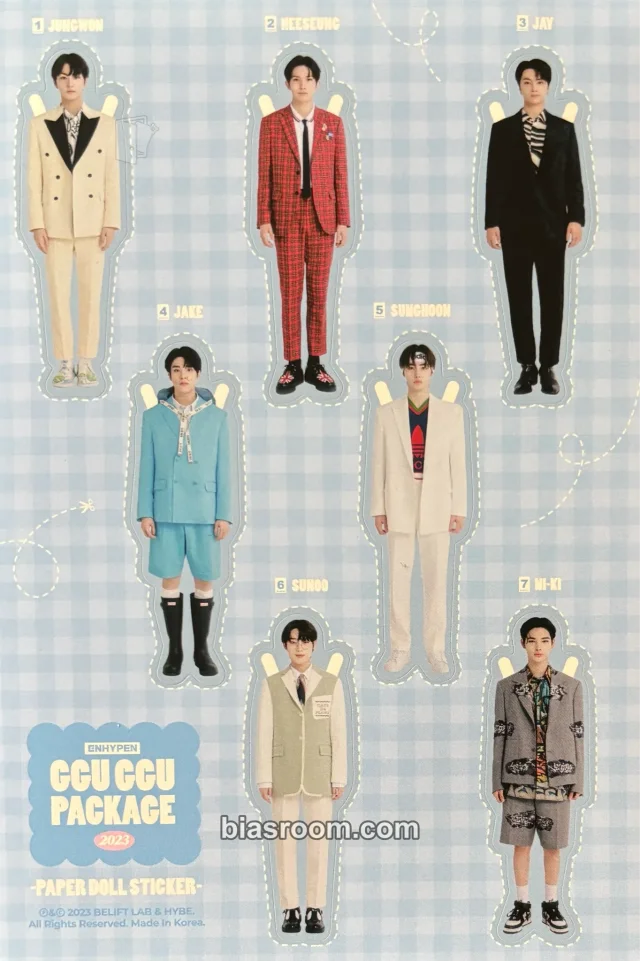 ENHYPEN - Other sticker sheet kit inclusion item set