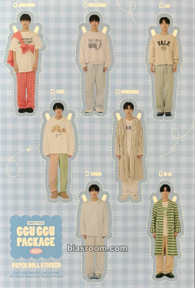 ENHYPEN - Other item set kit inclusion sticker sheet