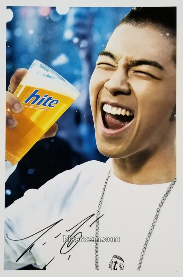 BIGBANG - Taeyang - Big Bang x Hite Other brand collaboration postcard printed signature