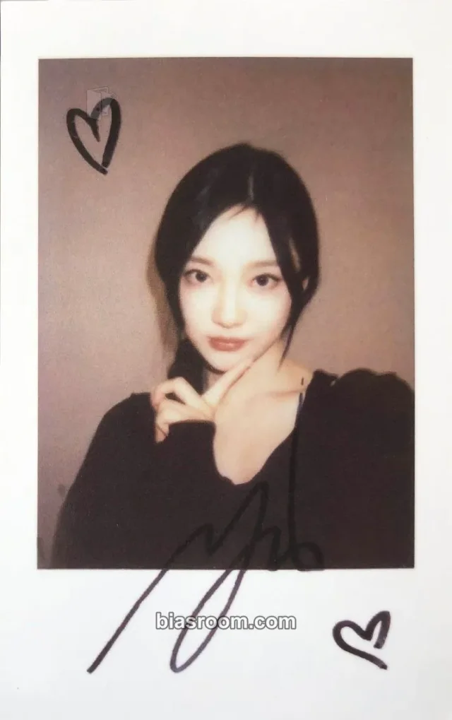 aespa - Ningning - Whiplash Album video call/fancall kmstation round 1 polaroid printed signature
