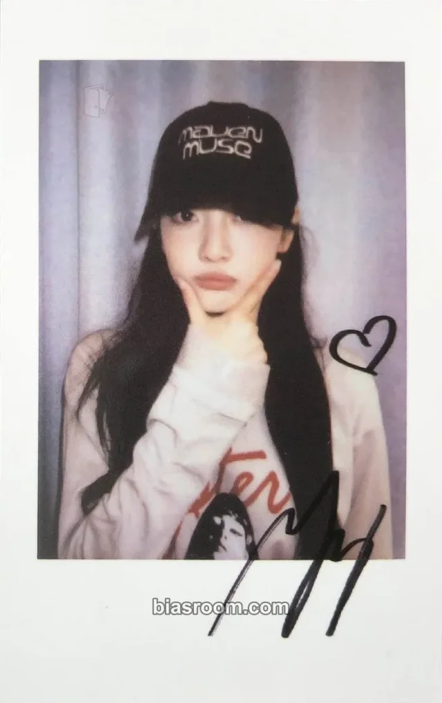 aespa - Ningning - Whiplash Album video call/fancall kmstation round 2 polaroid printed signature
