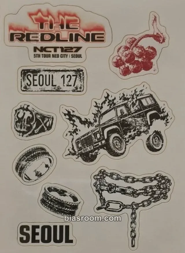 NCT 127 - NCT 127 5TH TOUR 'NEO CITY : THE REDLINE' TOUR Event tattoo sticker seoul vip ticket benefit