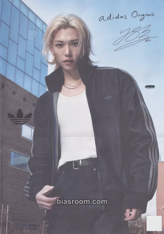 Stray Kids - Felix - Adidas x Felix Other adidas brand collaboration poster purchase benefit double-sided