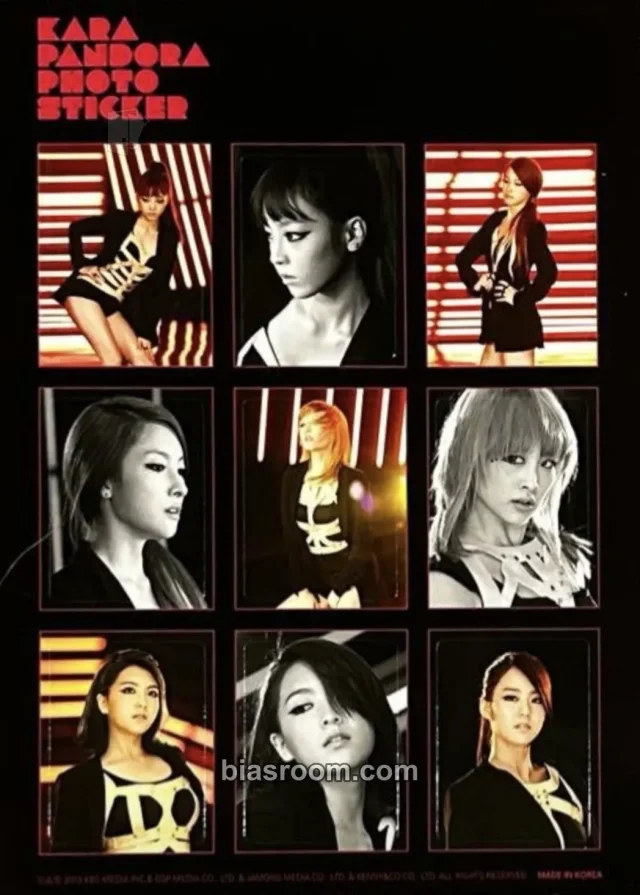 KARA - Pandora Album sticker sheet dvd/blu-ray inclusion