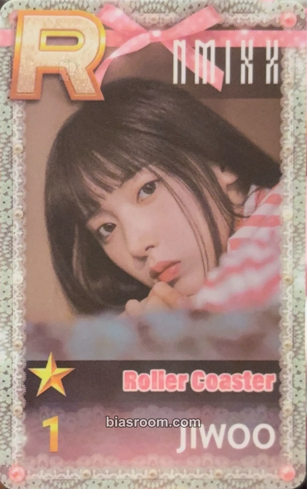 Jiwoo SuperStar Events Photocard - NMIXX - NMIXX K-pop photocard
