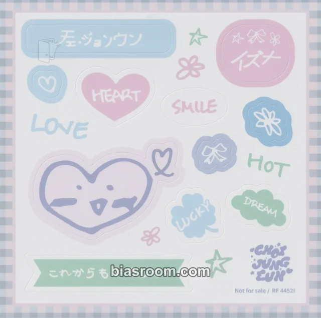 izna - Choi Jungeun - Handle With Care Album album inclusion sticker sheet member version