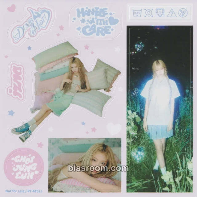 izna - Choi Jungeun - Handle With Care Album album inclusion sticker sheet member version